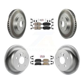 Front Rear Ceramic Pads And Coated Disc Brake Rotors Kit For 2004-2006 Lexus ES330 KGA-101274