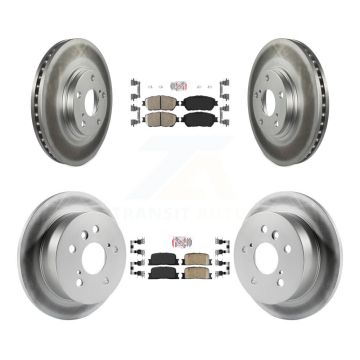Front Rear Ceramic Pads And Coated Disc Brake Rotors Kit For 2004-2006 Lexus ES330 KGA-101275