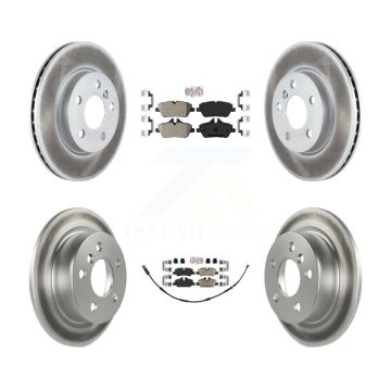 Front Semi-Metallic Rear Ceramic Pads And Coated Disc Brake Rotors Kit For Mini Cooper KGA-101300