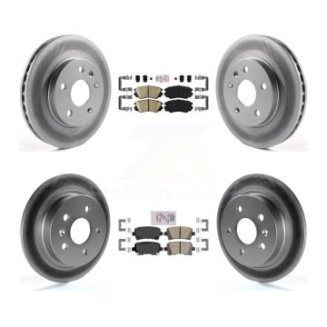 Front Rear Ceramic Pad Coat Disc Brake Rotor Kit For Chevrolet Malibu Naturally Aspirated KGA-101318