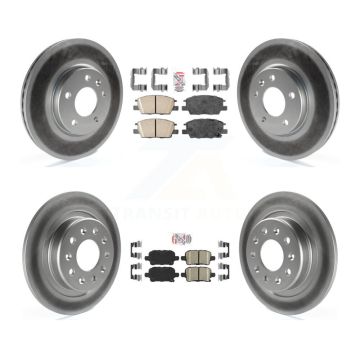 Front Rear Ceramic Pad Coat Disc Brake Rotor Kit For Chevrolet Equinox GMC Terrain Malibu KGA-101321
