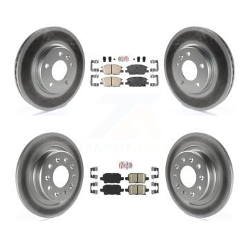 Front Rear Ceramic Pad Coat Disc Brake Rotor Kit For Chevrolet Equinox GMC Terrain Malibu KGA-101322