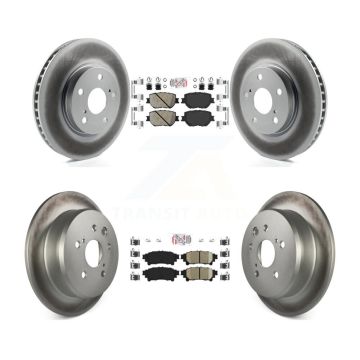 Front Rear Ceramic Pads And Coated Disc Brake Rotors Kit For Lexus IS250 KGA-101339
