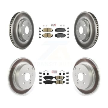 Front Rear Ceramic Pads And Coated Disc Brake Rotors Kit For 2016-2020 Toyota Mirai KGA-101345