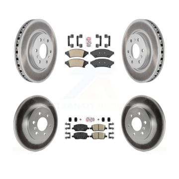 Front Rear Ceramic Pad Coat Brake Rotors Kit For Pontiac Montana Chevrolet Uplander Buick KGA-101448
