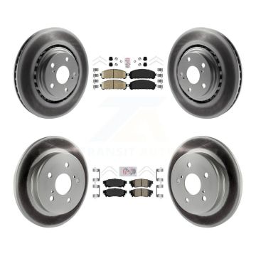 Front Rear Ceramic Pads And Coated Disc Brake Rotors Kit For Lexus NX300 NX200t NX300h KGA-101462