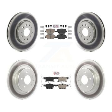 Front Rear Ceramic Pads And Coated Disc Brake Rotors Kit For Buick Envision KGA-101480