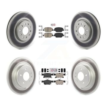 Front Rear Ceramic Pads And Coated Disc Brake Rotors Kit For Buick Envision KGA-101485