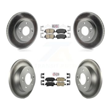 Front Rear Ceramic Pad Coat Brake Rotors Kit For Kia Forte Hyundai Elantra GT Forte5 Koup KGA-101571