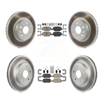 Front Rear Ceramic Pad Coat Brake Rotors Kit For Chevrolet Camaro Without Brembo Calipers KGA-101601