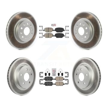 Front Rear Ceramic Pad Coat Brake Rotors Kit For Chevrolet Camaro Without Brembo Calipers KGA-101602