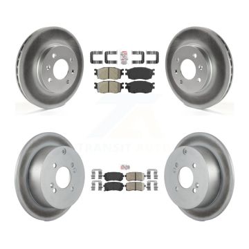 Front Semi-Metallic Rear Ceramic Pad Coat Brake Rotor Kit For Hyundai Accent Kia Rio5 Rio KGA-101650