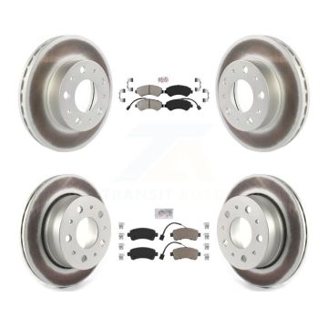 Front Rear Semi-Metallic Pad Coated Disc Brake Rotor Kit For Ram ProMaster 2500 3500 1500 KGA-101663