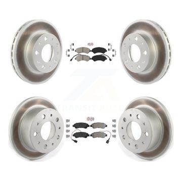 Front Rear Semi-Metallic Pad Coated Disc Brake Rotor Kit For Ram ProMaster 2500 3500 1500 KGA-101673