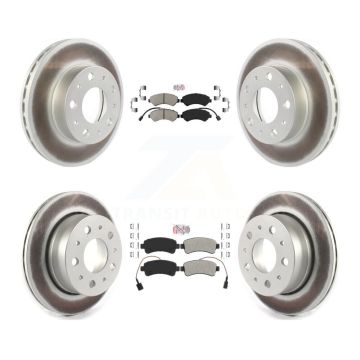 Front Rear Semi-Metallic Pad Coated Disc Brake Rotor Kit For Ram ProMaster 2500 3500 1500 KGA-101675