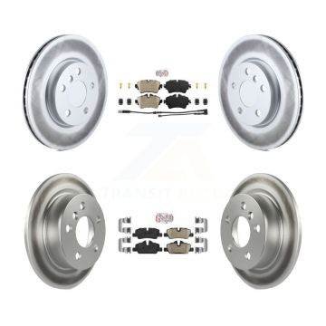 Front Rear Ceramic Pads And Coated Disc Brake Rotors Kit For Mini Cooper KGA-101734