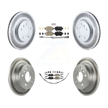 Front Rear Ceramic Pads And Coated Disc Brake Rotors Kit For Mini Cooper KGA-101736