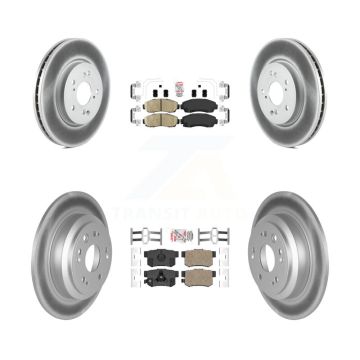 Front Rear Ceramic Pads And Coated Disc Brake Rotors Kit For Honda Accord Crosstour KGA-101766