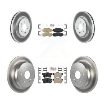 Front Rear Ceramic Pads And Coated Disc Brake Rotors Kit For Acura RDX KGA-101771