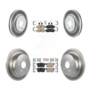 Front Rear Ceramic Pads And Coated Disc Brake Rotors Kit For Acura RDX KGA-101772