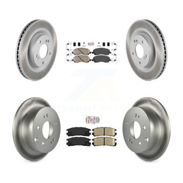 Front Rear Ceramic Pads And Coated Disc Brake Rotors Kit For Mitsubishi Eclipse Galant KGA-101792