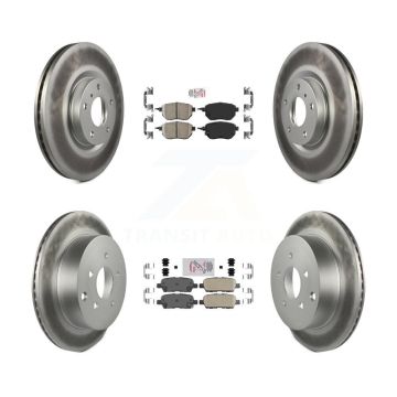 Front Rear Ceramic Pads And Coated Disc Brake Rotors Kit For Nissan Murano KGA-101897