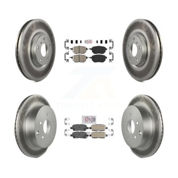 Front Rear Ceramic Pads And Coated Disc Brake Rotors Kit For Nissan Murano KGA-101898