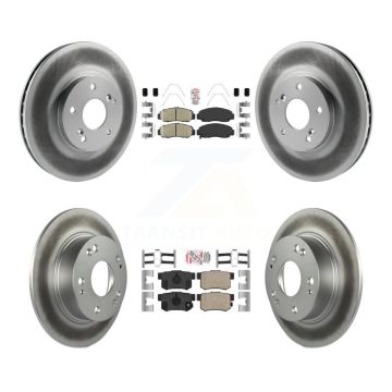 Front Rear Ceramic Pads And Coated Disc Brake Rotors Kit For Honda Accord KGA-101955