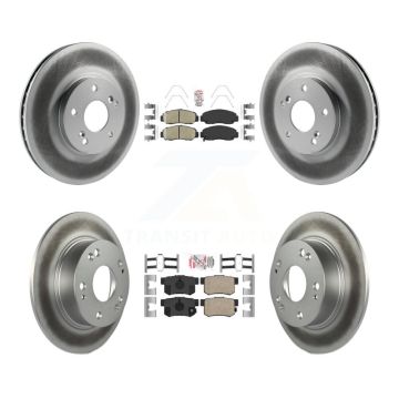 Front Rear Ceramic Pads And Coated Disc Brake Rotors Kit For Honda Accord KGA-101956