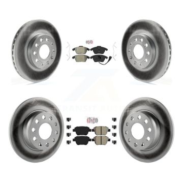 Front Rear Semi-Metallic Pads And Coated Disc Brake Rotors Kit For Volkswagen Beetle KGA-101989