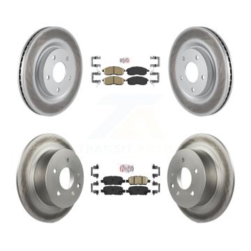 Front Rear Ceramic Pads And Coated Disc Brake Rotors Kit For Nissan Juke KGA-102130