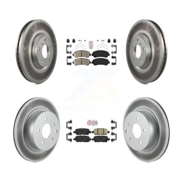 Front Rear Ceramic Pads And Coated Disc Brake Rotors Kit For Nissan Maxima KGA-102159