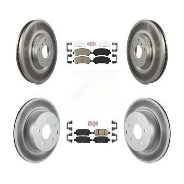 Front Rear Ceramic Pads And Coated Disc Brake Rotors Kit For Nissan Maxima KGA-102160