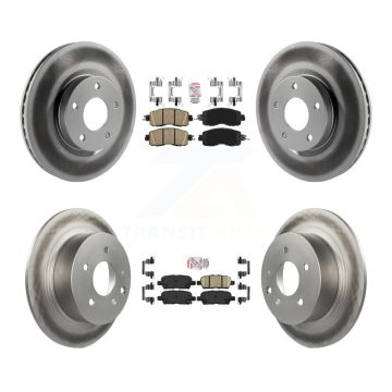 Front Rear Ceramic Pads And Coated Disc Brake Rotors Kit For Nissan Altima KGA-102164
