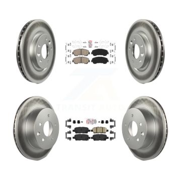Front Rear Ceramic Pads And Coated Disc Brake Rotors Kit For Nissan Rogue Sport Qashqai KGA-102212