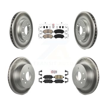 Front Rear Ceramic Pads And Coated Disc Brake Rotors Kit For Nissan Rogue Sport Qashqai KGA-102213
