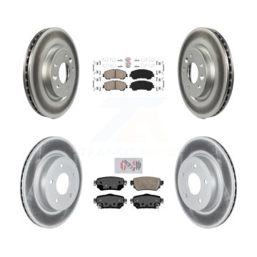 Front Rear Ceramic Pads And Coated Disc Brake Rotors Kit For Nissan Rogue Sport Qashqai KGA-102222