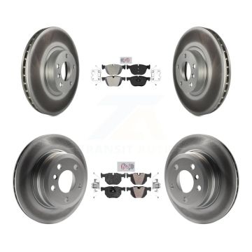 Front Rear Semi-Metallic Pads And Coated Disc Brake Rotors Kit For BMW X5 X6 KGA-102294