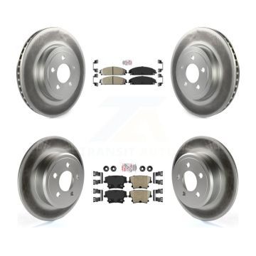Front Rear Ceramic Pad Coat Disc Brake Rotor Kit For 2005-2006 Chrysler 300 AWD with 3.5L KGA-102359