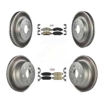 Front Rear Ceramic Pad Coat Brake Rotor Kit For Chevrolet Avalanche Cadillac GMC Tahoe XL KGA-102398