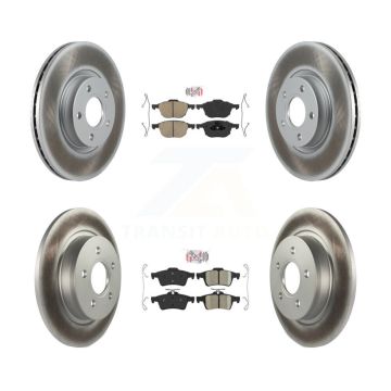 Front Rear Ceramic Pads And Coated Disc Brake Rotors Kit For Volvo S40 C30 V50 C70 KGA-102425