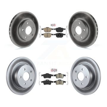 Front Rear Ceramic Pads And Coated Disc Brake Rotors Kit For Ford C-Max KGA-102471