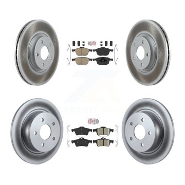 Front Rear Ceramic Pads And Coated Disc Brake Rotors Kit For Ford Escape C-Max KGA-102472