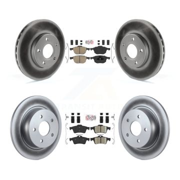 Front Rear Ceramic Pads And Coated Disc Brake Rotors Kit For Ford C-Max KGA-102474
