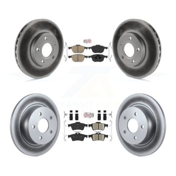 Front Rear Ceramic Pads And Coated Disc Brake Rotors Kit For Ford C-Max KGA-102475