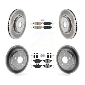 Front Rear Ceramic Pad Coated Brake Rotor Kit For Ford Focus ST With 335mm Diameter KGA-102488