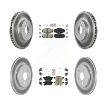 Front Rear Ceramic Pads And Coated Disc Brake Rotors Kit For Lexus CT200h KGA-102626