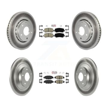 Front Rear Ceramic Pads And Coated Disc Brake Rotors Kit For Mazda CX-5 KGA-102670