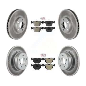 Front Rear Semi-Metallic Pads And Coated Disc Brake Rotors Kit For BMW X5 KGA-102754