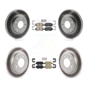 Front Rear Ceramic Pad Coat Disc Brake Rotor Kit For Hyundai Veloster Naturally Aspirated KGA-102782